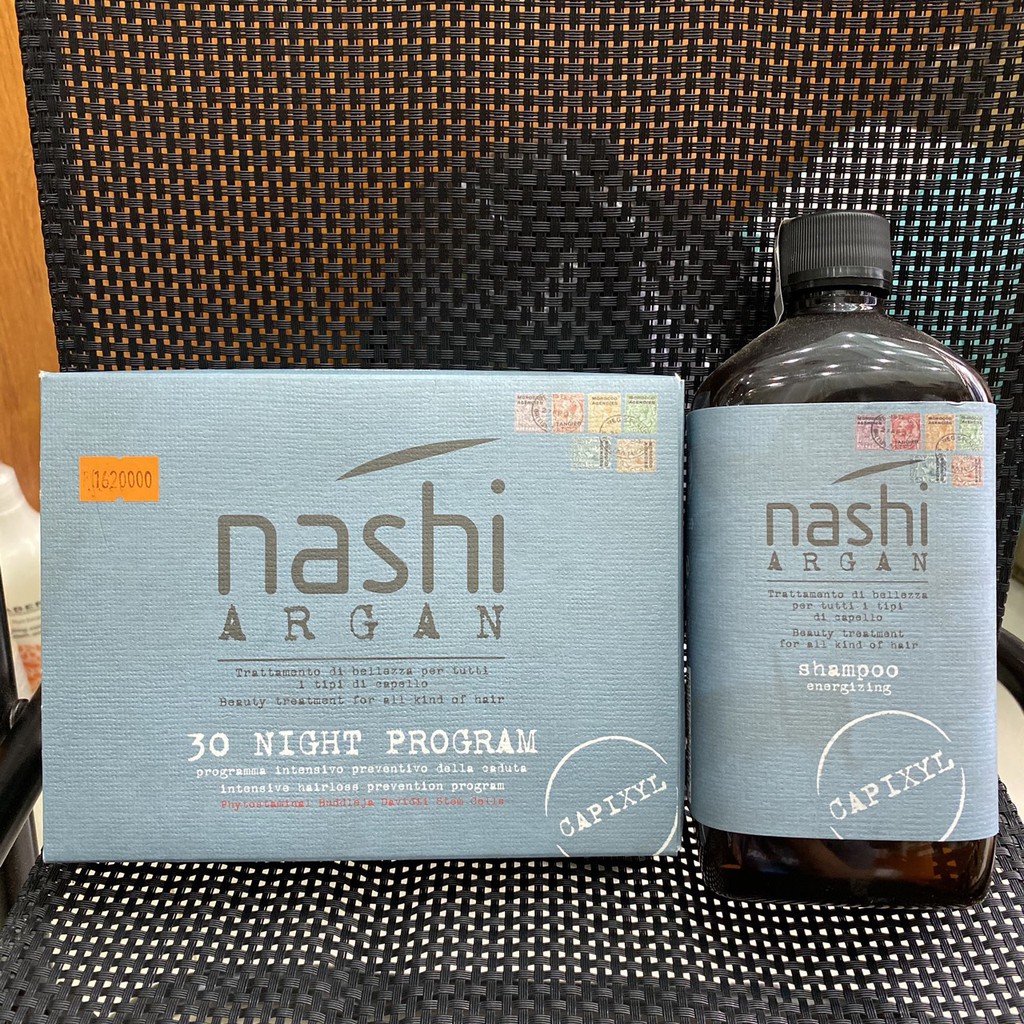 Best Seller Gội và xịt chống rụng tóc 7 ngày Capixyl Energizing Nashi Argan 500ml/100ml