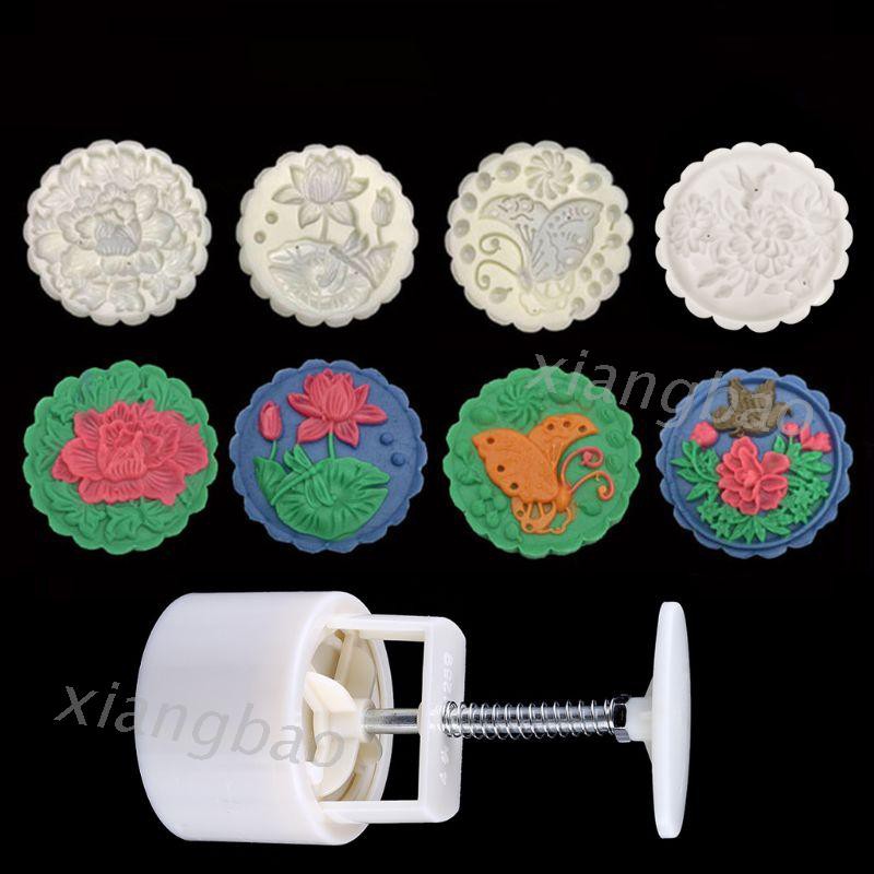 10ms 125g Moon Cake Mold 4 Stamps Pastry