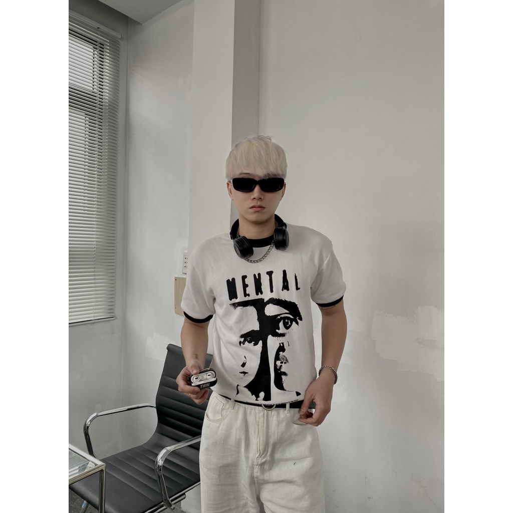 Áo Thun Nam Tay Ngắn In VISION VINTAGE MENTAL® - Boxy Tee