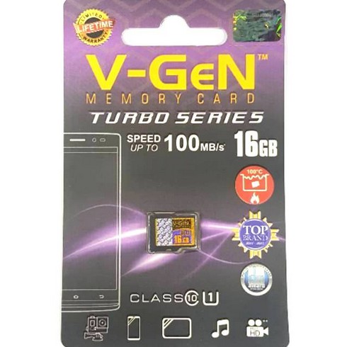 Thẻ Nhớ Micro Sd 16gb V-gen - 16gb Vgen Class 10 Up To 100mbps