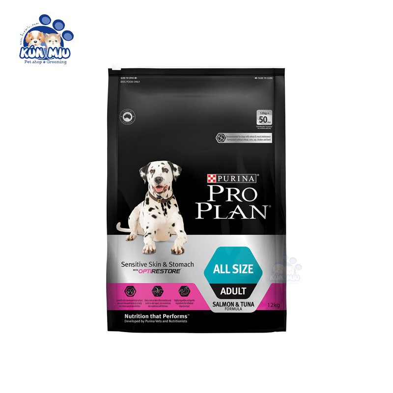 Thức ăn cho chó Purina ProPlan All size Sensitive Skin &amp; Stomach 2.5kg