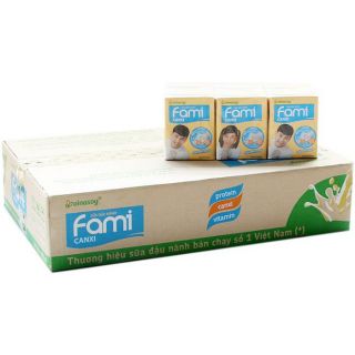THÙNG 36 HỘP SỮA ĐẬU NÀNH CANXI FAMI VINASOY