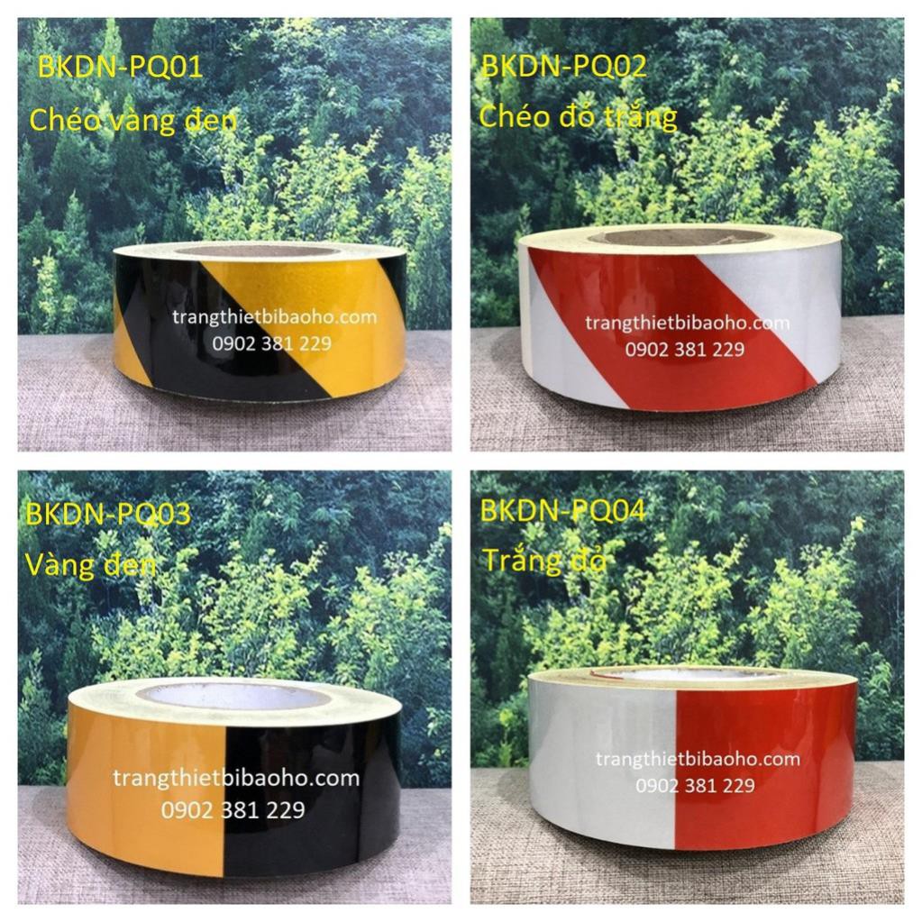 Băng keo phản quang dán nền phân chia khu vực 40m x 5cm