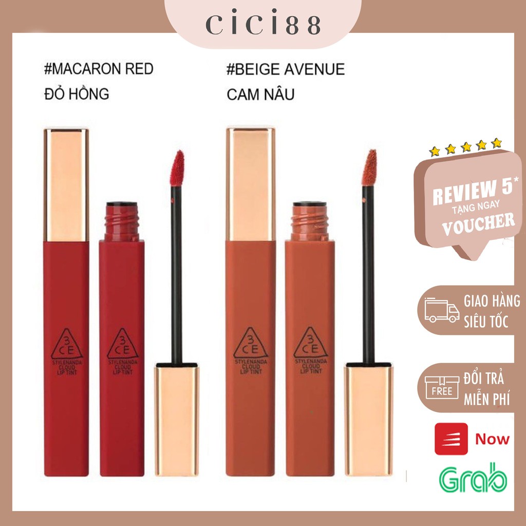 Son kem lì 3CE CLOUD LIP TINT mịn nhẹ (4g)