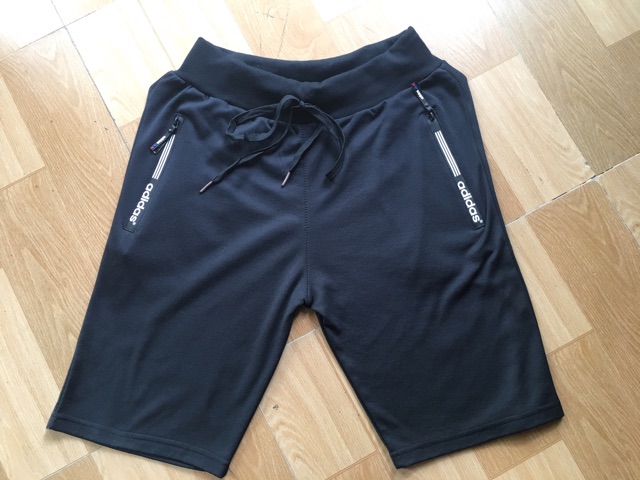 Quần short thun khoá kéo