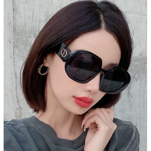 Kính Mát Gọng Tròn Cỡ Lớn Phong Cách Vintage Thời Trang Cho Nữ