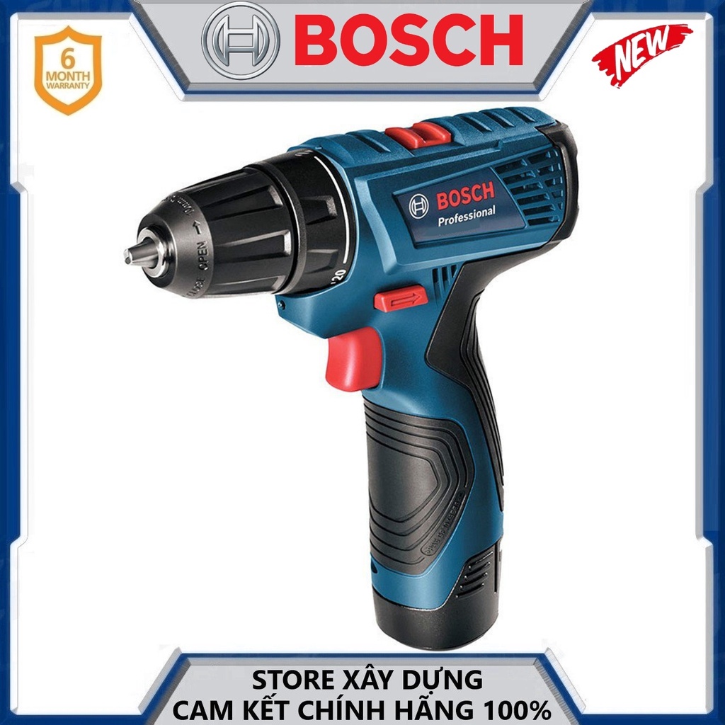 MÁY KHOAN VẶN VÍT PIN 12V BOSCH GSR 120-LI GEN II-HÀNG CHÍNH HÃNG
