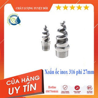 Đầu phun xoè dạng xoắn ốc phi 27mm