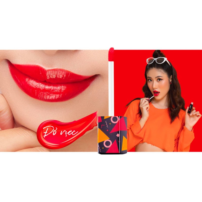 Son Miracle Apo Lip Lacquer Matte True Red - Đỏ rực 3ml