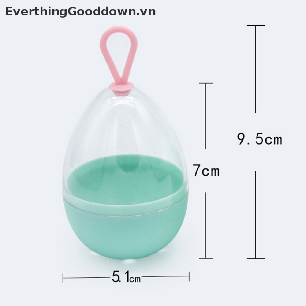 Everthinggood Hộp Rỗng Trong Suốt Đựng Mút Trang Điểm Tiện Lợi