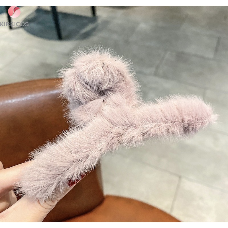 Kẹp Tóc Gấp Tóc Lông Xù Thời Trang Hàn Quốc Phong Cách Ulzzang Dễ Thương Nhiều Màu Sắc Trẻ Hot Trend Mùa Hè