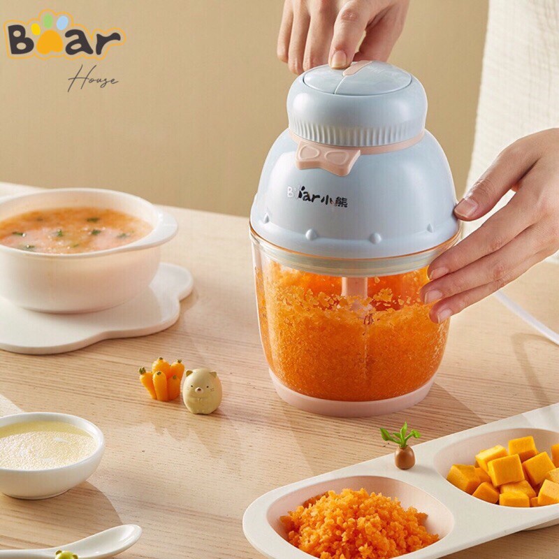 [BH 1 năm] Máy xay đa năng Bear 0,6L - Mẫu mới hình nơ 2 tốc độ