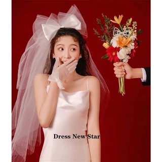 Voan lúp cô dâu nơ to chất voan lưới dập li