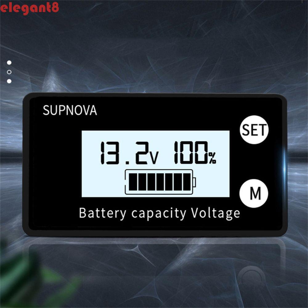 Đồng Hồ Đo Dung Lượng Pin 12V / 24V / 48V / 72V Có Màn Hình Hiển Thị LCD Cho Xe Hơi Xe Máy