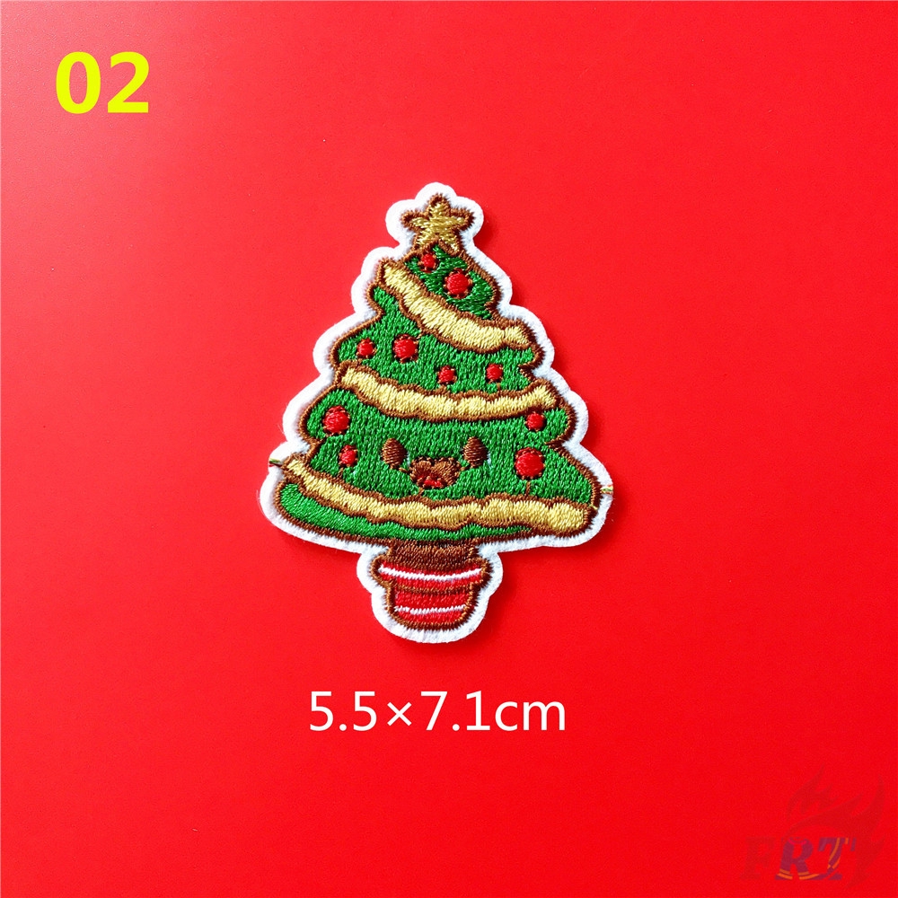 ☸ VSCO - Merry Christmas Patch ☸ 1Pc Xmas Diy Sew On Iron On Badges Patches