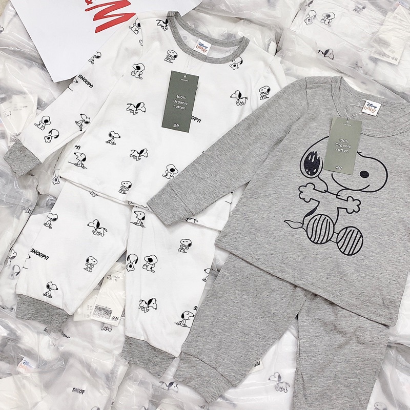 Set 2 bộ cotton dài tay bé trai, bé gái