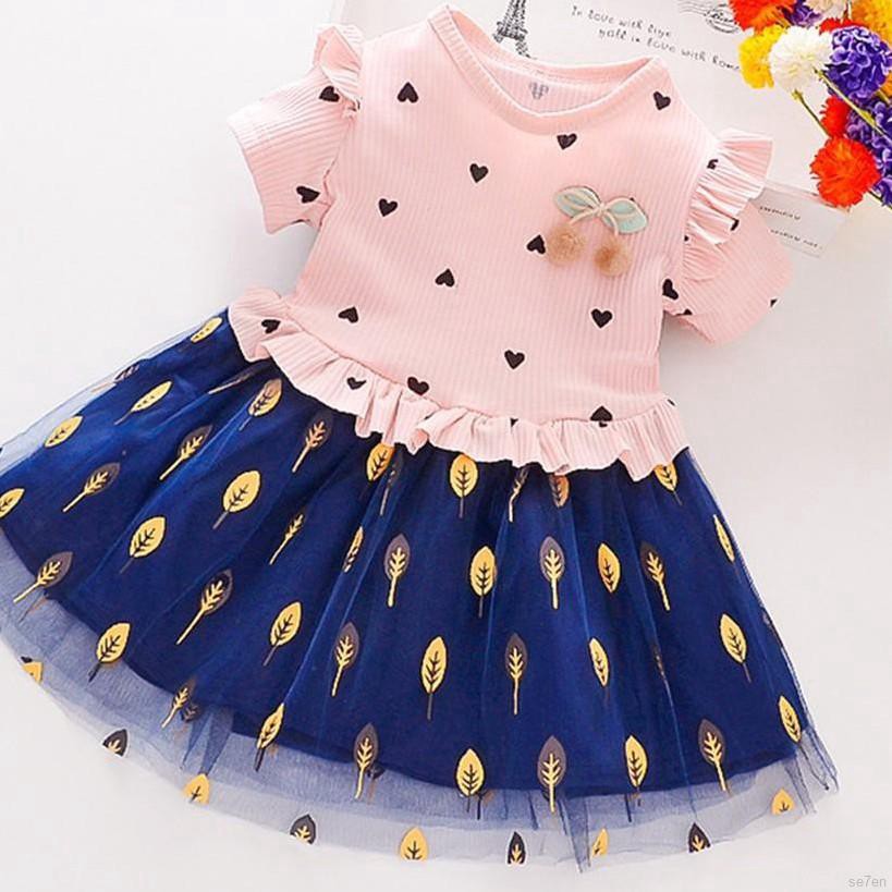 Đầm hoa công chúa xinh xắn cho bé gái