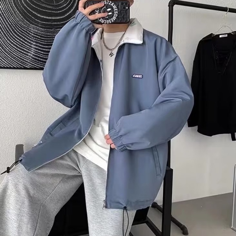 Áo Khoác Nam Dài Tay Có Thể Đảo Ngược Hợp Thời Trang