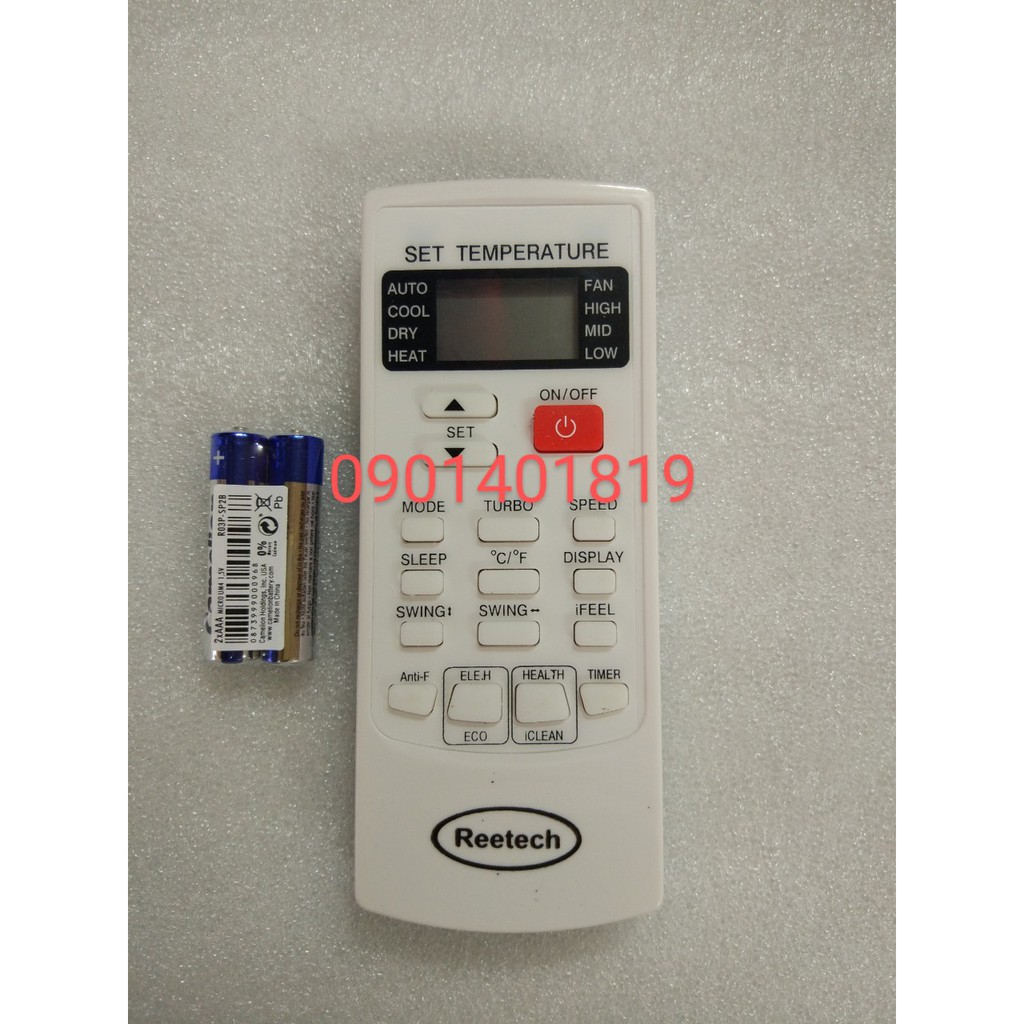 Điều Khiển Máy Lạnh REETECH Nút Đỏ
