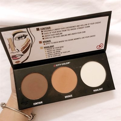 Phấn tạo khối 3 ô City Color Contour Effects Palette