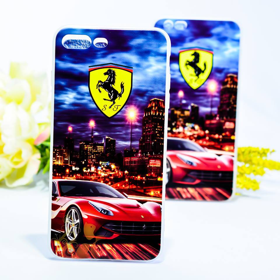 Ốp lưng 4D juice - xe sang Ferrari  cho Iphone