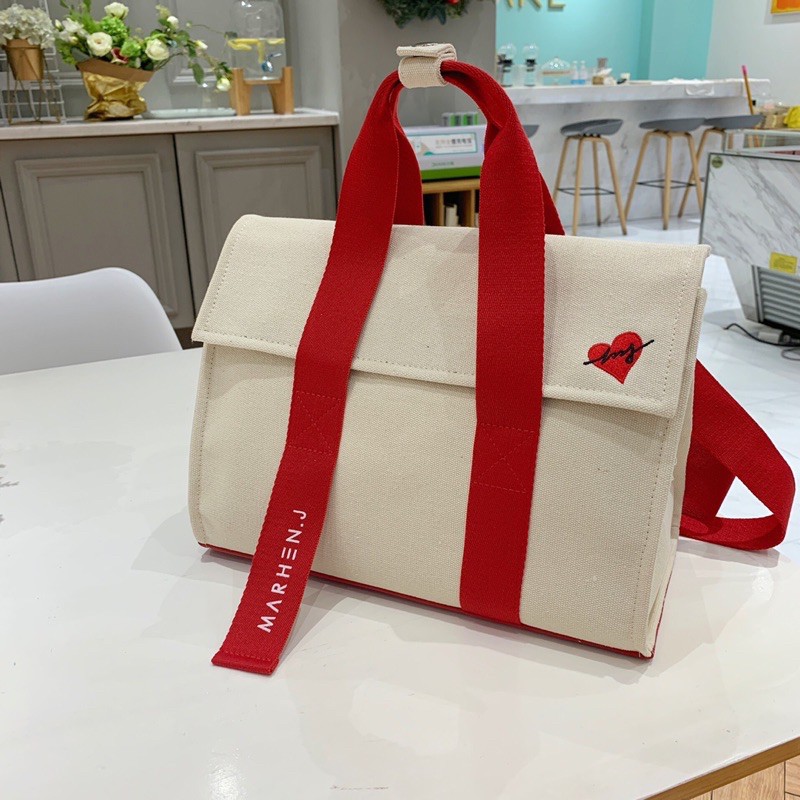 Túi Marhen nắp gập Roy mini 25cm vải canvas cứng và đứng form xếp gọn đi chơi du lịch dã ngoại (Mã Marhen)