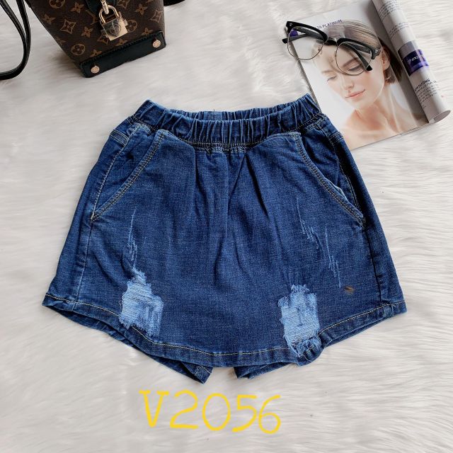 Quần giả váy cạp chun jeans co dãn 2020 | BigBuy360 - bigbuy360.vn