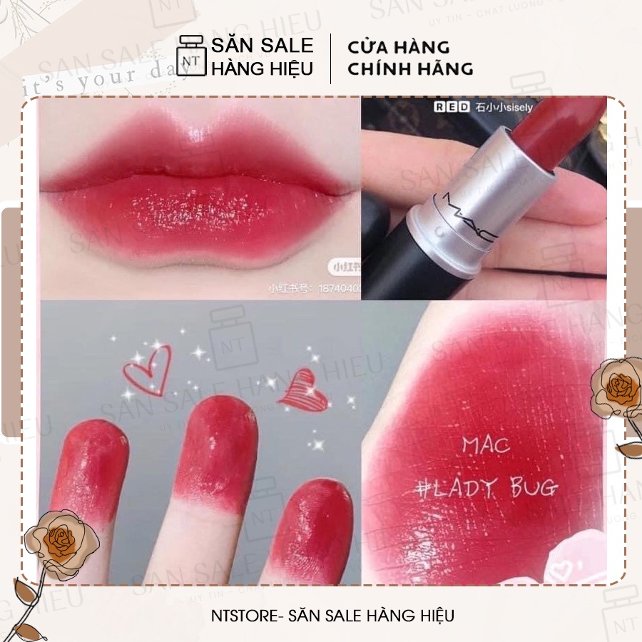 Son Mac Lady Bug - Màu đỏ hồng 510 tươi trẻ, sang trọng