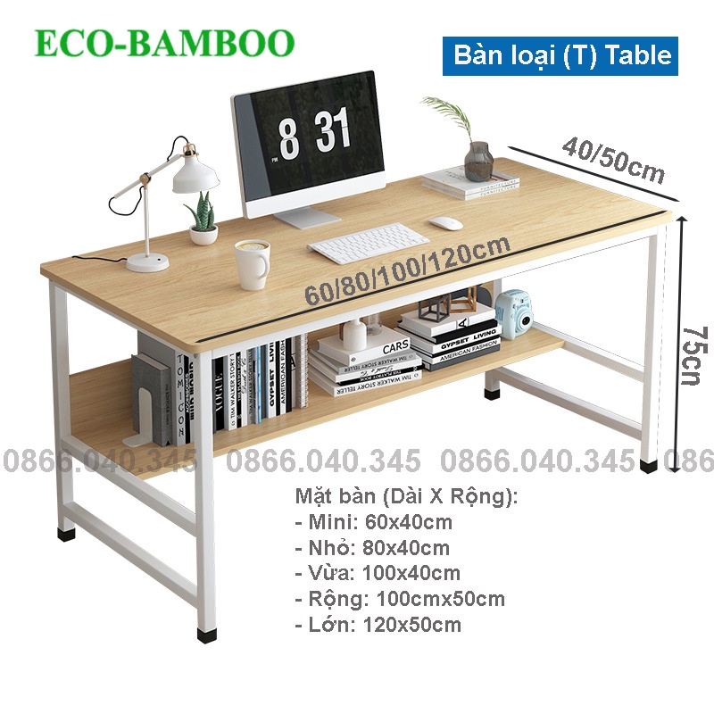 Bàn làm việc và học tập kích thước 1,2m 1m khung thép sơn tĩnh điện chịu lực cao, chắc chắn