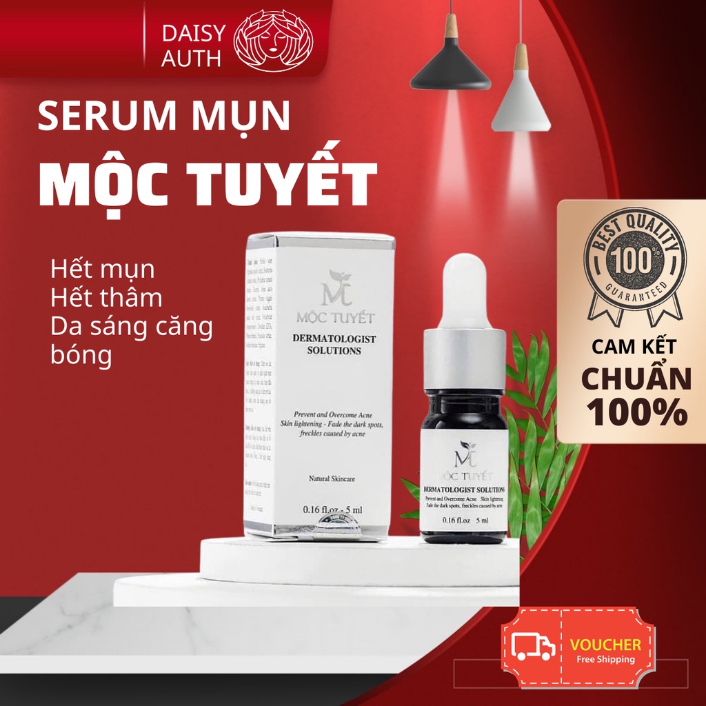 [Chính hãng] Serum huyết thanh mụn Mộc Tuyết, sạch mụn thâm, dưỡng da trắng phục hồi da căng bóng