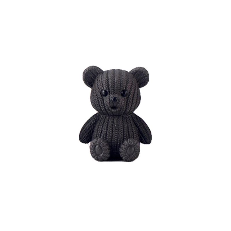 Mô Hình Chú Gấu Bằng Nhựa Dễ Thương Dùng Trang Trí