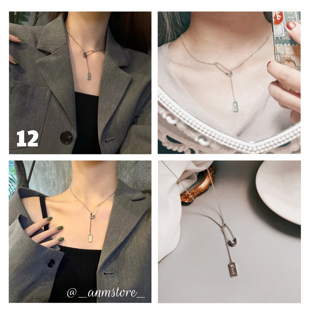 Vòng cổ dây xích unisex cực ngầu cho nữ, vòng cổ choker xích đẹp 🌟