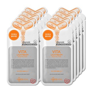 [Hàng mới về] Bộ 10 gói mặt nạ Mediheal Vita Lightbeam dung tích 25ml