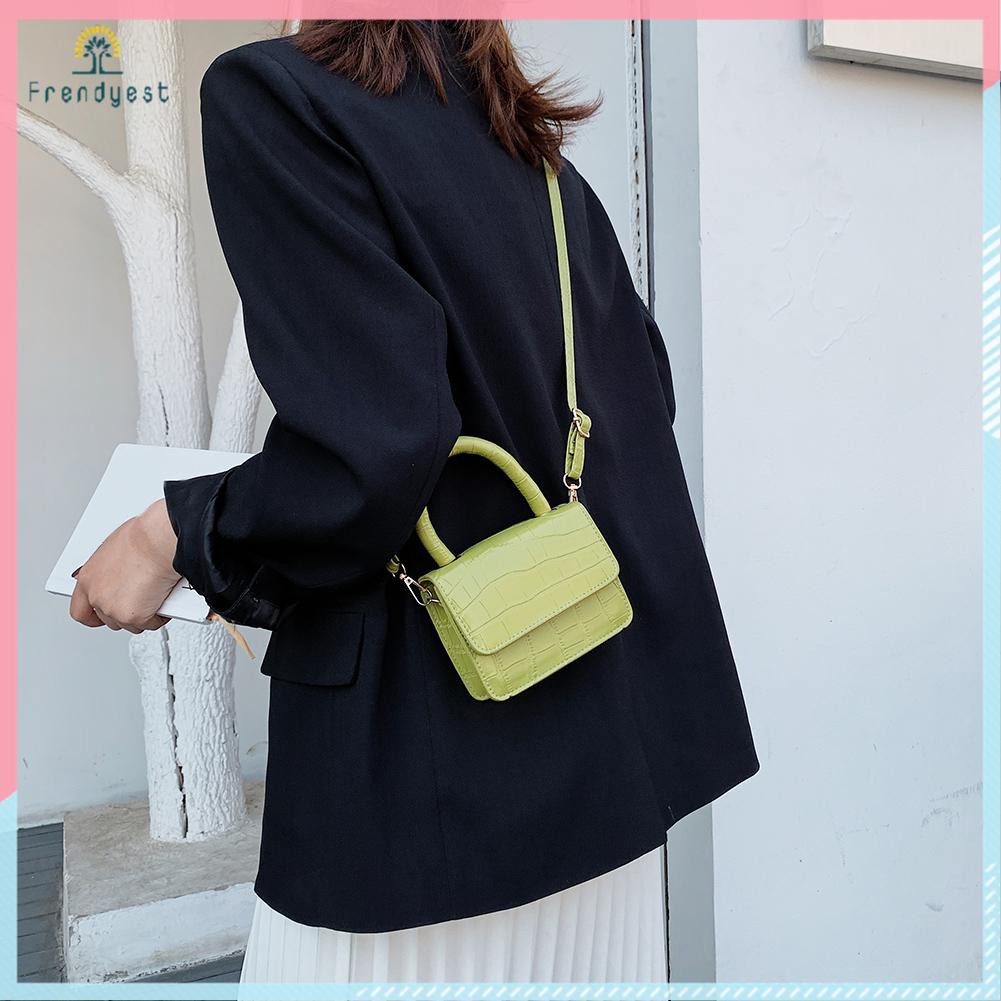 Túi da mini đeo chéo phong cách thời trang thanh lịch cho phái nữ