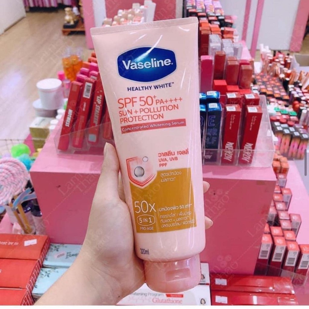 Sữa Dưỡng Thể Chống Nắng, Trắng Da Vaseline Perfect Serum 50X 320ML