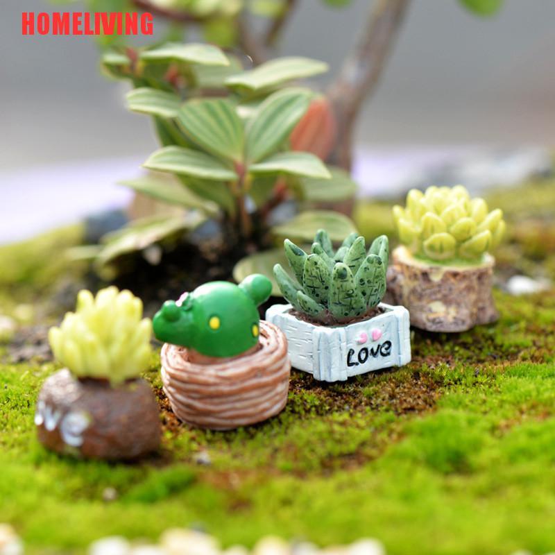 Set 4 Mô Hình Gnome Thu Nhỏ Bằng Nhựa Resin Trang Trí Vườn Thu Nhỏ DIY