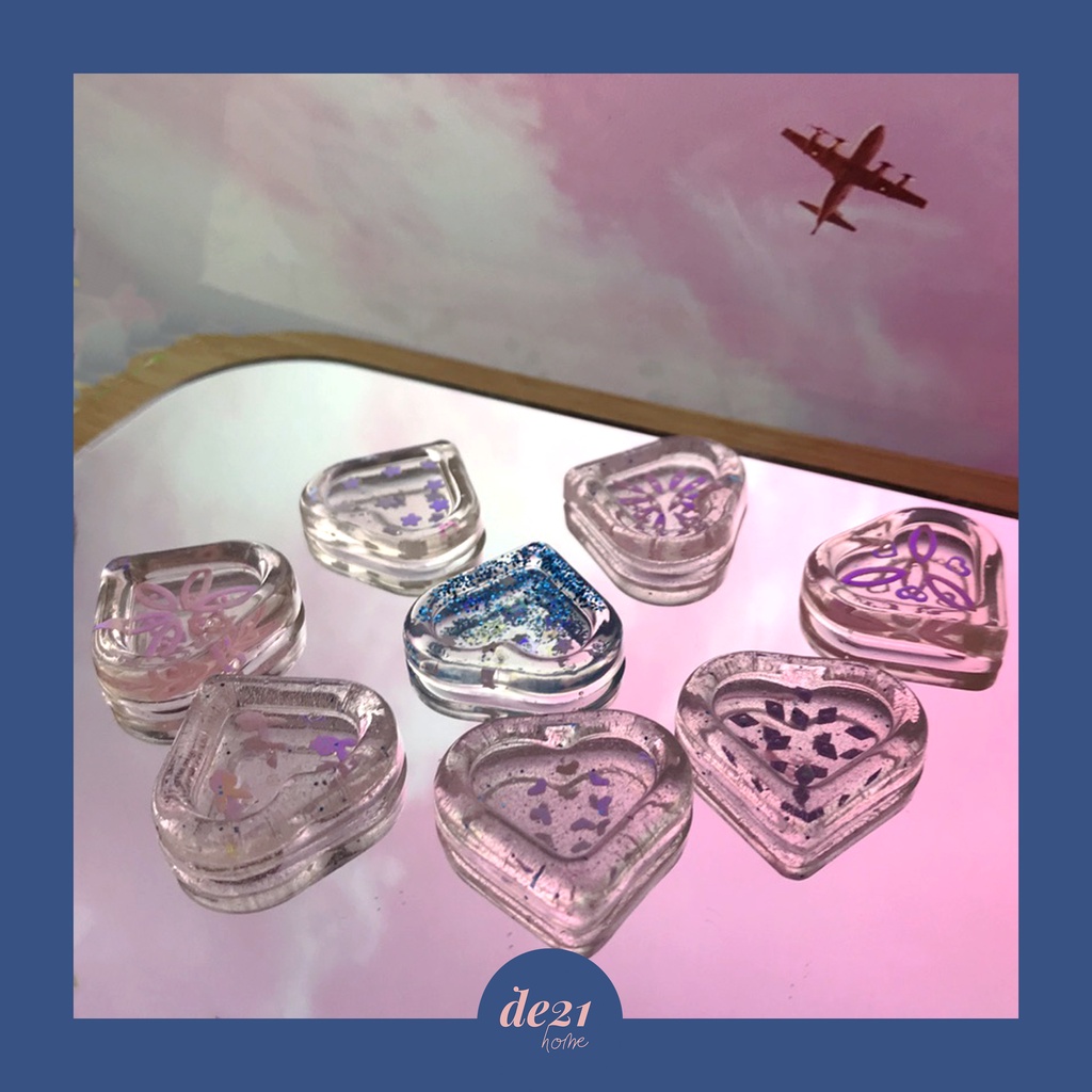 resin trái tim handmade [de21home]