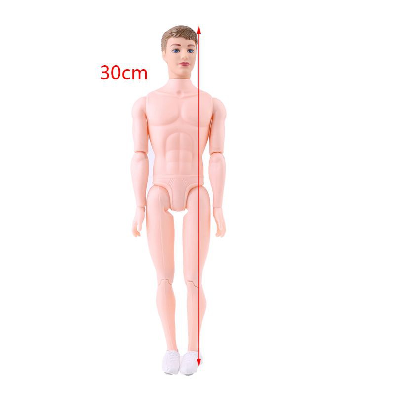 Giày Thể Thao Màu Trắng Cho Búp Bê Ken 30cm 12 Khớp