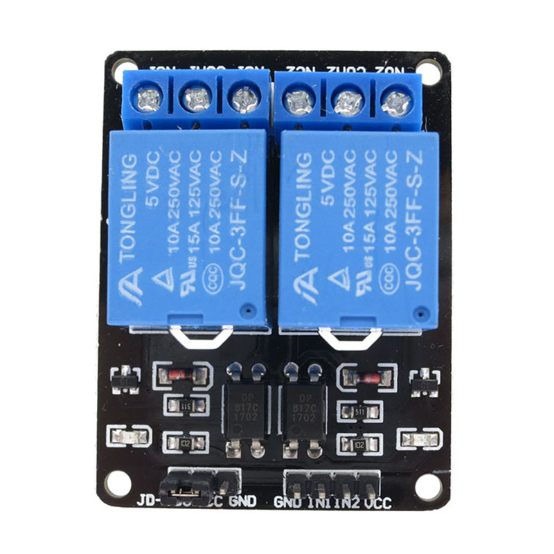 Mô Đun Rơ Le 2 Kênh 5V 2 Kênh Kích Hoạt Mức Thấp 2 Kênh 2CH Kèm Bộ Mở Rộng Dùng Cho Arduino