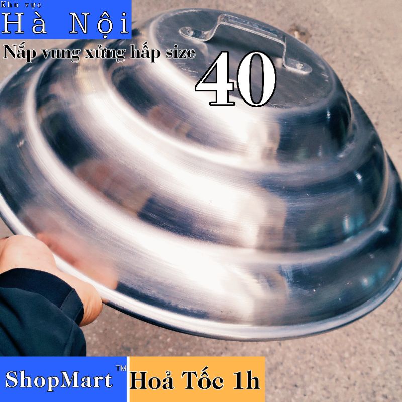 Bộ xửng hấp nhôm Mạnh Hùng 3 tầng size 40 cm, bộ xửng hấp bánh 3 tầng, xửng hấp bánh bao, rau, hải sản