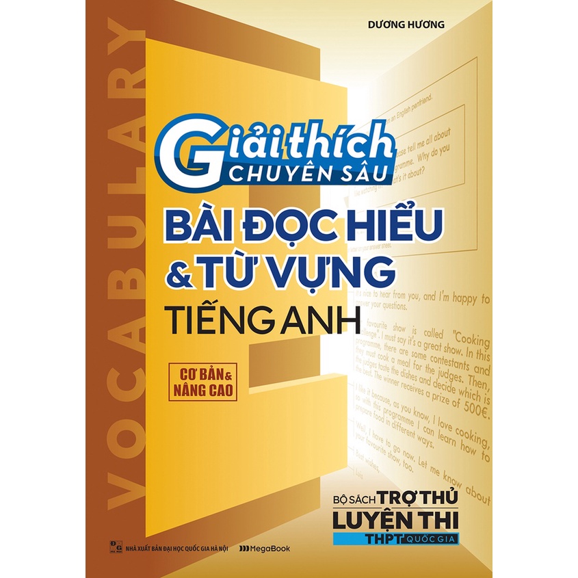 Sách - Giải Thích Chuyên Sâu - Bài Đọc Hiểu Và Từ Vựng Tiếng Anh (Cơ Bản Và Nâng Cao) - MEGA