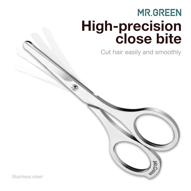 Kéo Cắt Tỉa Lông Mũi Bằng Thép Không Gỉ Với Đầu Tròn Tiện Lợi Mr.Ggreen