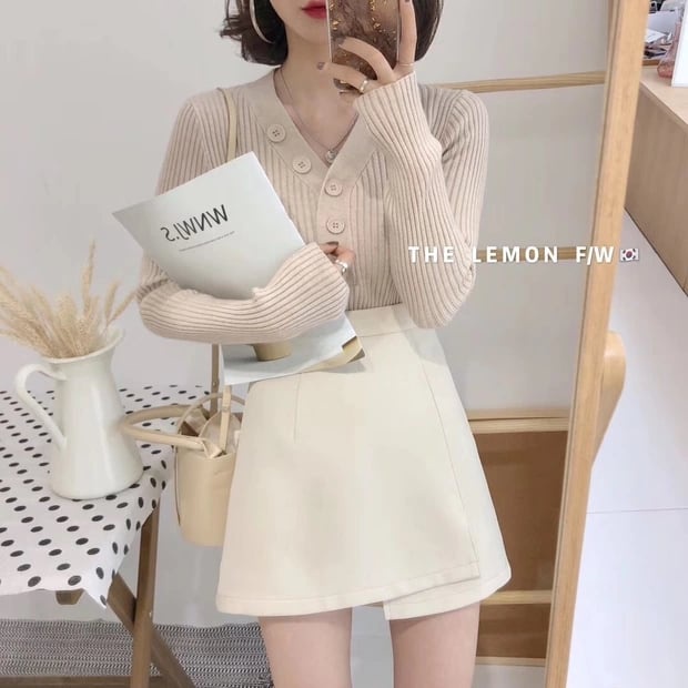 Áo len tăm áo len nữ cổ V nhiều màu siêu chất lên đồ cực xinh! | BigBuy360 - bigbuy360.vn