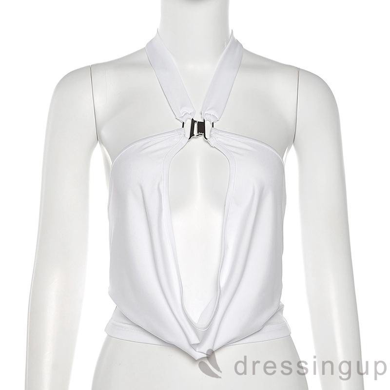 Set Áo Lửng 2 Dây Hở Lưng + Chân Váy Ngắn Quyến Rũ Cho Nữ | BigBuy360 - bigbuy360.vn