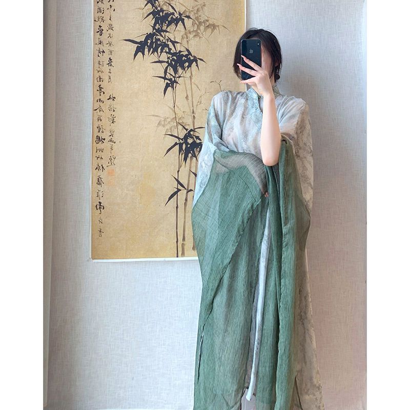 Đầm Dáng Rộng Phong Cách Trung Hoa Cổ Điển Thời Trang Mùa Thu Mới 2022