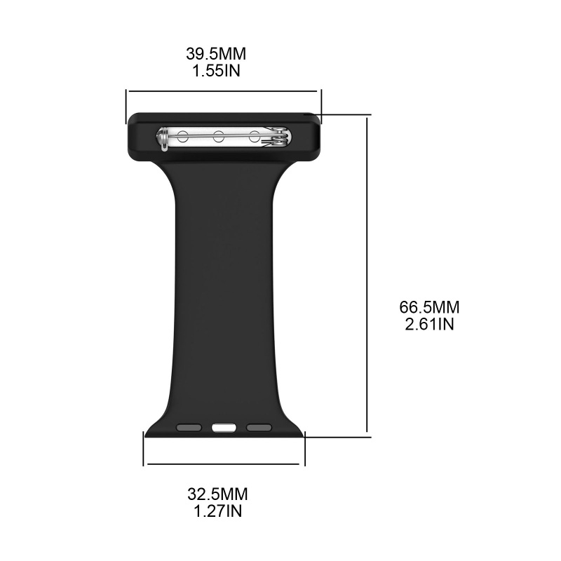 Ghim Cài Silicone Cho Đồng Hồ Thông Minh iWatch 1 / 2 / 3 / 4 / 5 / 6 / 7 / 8 / SE