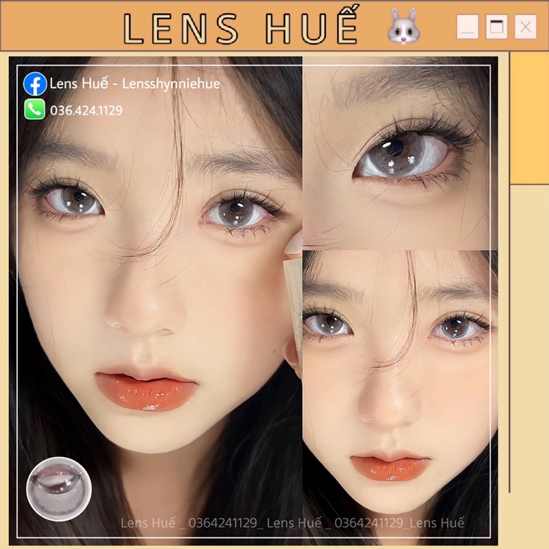 ✨Lens xám bán chạy mùa Thu Đông thiết kế tone hàn dễ mang - Lens Huế 🐰