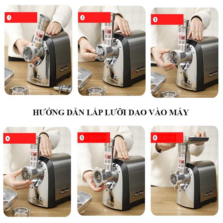 [Mã ELHADEV giảm 4% đơn 300K] Máy Xay Thịt, Xay Rau Củ Đa Năng Công Suất Lớn 3200W Sokany Nhập Khẩu Chính Hãng