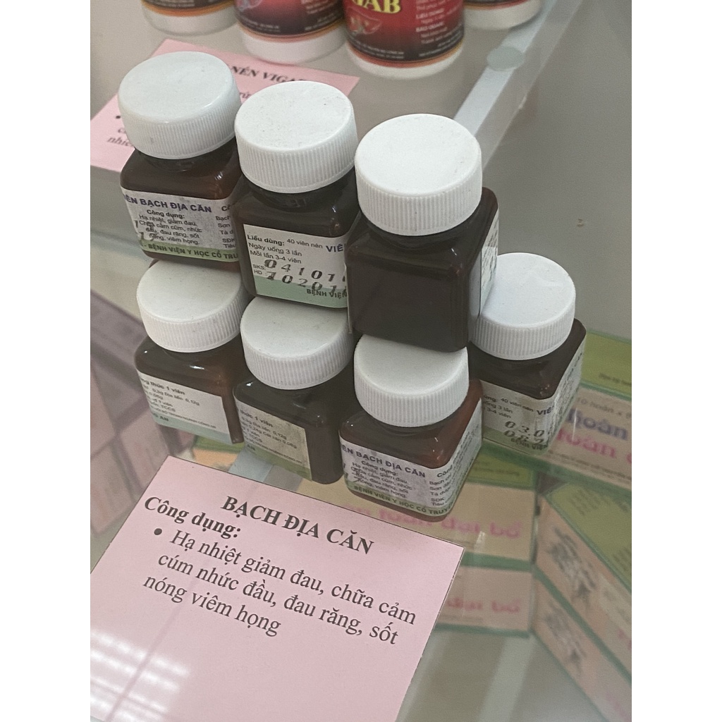 Viên Bạch Địa Căn – hỗ trợ cho người bị cảm cúm, sốt, sản phẩm của viện YHCT Bộ Công An