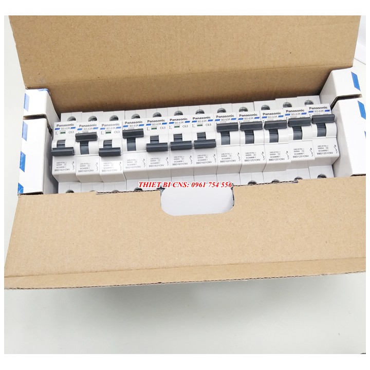 Aptomat - Cầu dao tự động Panasonic 1P 10A - 63A/ 6kA 240VAC Chính hãng